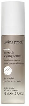 Living Proof No Frizz Smooth Styling Serum | Silikonfreies Haarserum für dickes oder krauses Haar | Anti-Frizz, glättet, sorgt für Glanz | Cruelty free, ohne Parabene, Sulfate | 45ml