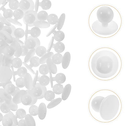 FOMIYES Kochmantel Knopf Knopf Kunststoff Runde Bewegliche Jacke Kochknopf Für Kleidung Dekorative Zubehör 100 Stücke