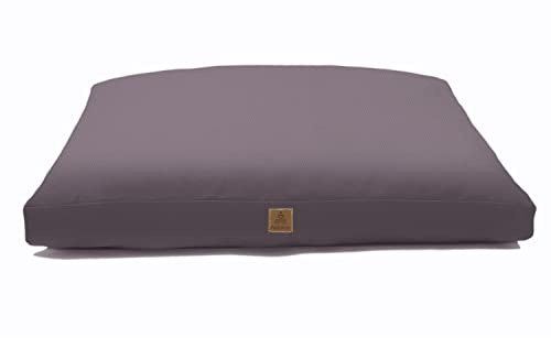 FelizMax Zabuton Meditation Mat (36×28×3) Luxurious Meditation Cushion for Kneeling Sitting Large Floor Pillow Zafu/Bench-Washable Cotton Cover 100% Organic Cotton Filling (Dark Grey)