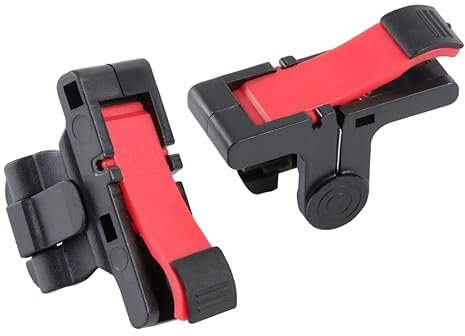 Mikikit Hühnerfressendes Artefakt Schnellzugriffstaste Gamecontroller-hilfstool Für Smartphones Kupferinduktion Einstellbare Magazinspannung Schwarz Und Rot Und r