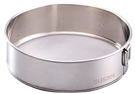 KICHOUSE Tamis à Farine Acier Inoxydable Tamis Fine Outil de Cuisine Rond pour Saupoudrer Sucre Préparer Pizza Gâteaux