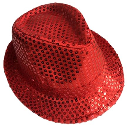 GWAWG Glitterhatt, glitter jazzkepsar, Hip-hop disco paljetter, fantasyklänning, för Mardi Gras, retro 70-tema bröllopsnatt, retro dans
