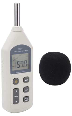 KIMISS Högpresterande Decibelmätare Handhållen LCD-skärm USB-decibelmonitor Brusinspelare 30‑130dBA 35‑130dBC Industriell och Vetenskaplig