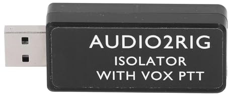 Sxhlseller AUDIO2RIG Aislador de Conector de Tarjeta de Sonido USB, Módulo de Interfaz de Audio de 4 Pines de 3,5 Mm con Aislamiento óptico para Conectividad de Computadora a Radio y Control PTT