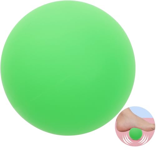 DIYEAH Balle de massage des tissus profonds en silicone, balle lacrosse portable pour relaxation musculaire, utilisation recommandée en position assise ou sur le sol, Couleur Aléatoire