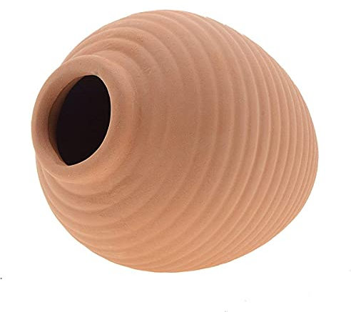 Saim Aquarium Decor Middle Ceramic Jar Fish Tank Ornaments Cave Breeding Cones Cave for Betta Fish Amano Shrimp Cichlid Bonsai to Play, Hide and Rest