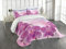 ABAKUHAUS Blumen Tagesdecke Set, Exotische Orchideen-Blumen, Set mit Kissenbezügen Waschbar, für Einselbetten 170 x 220 cm, Blau Lila