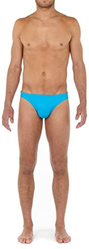 HOM Homme Slip De Bain Micro Sea Life Swim Briefs, Bleu, M EU