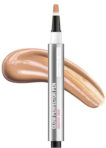 Neutrogena Healthy Skin Glow Perfector Concealer Pen, Lightweight Liquid Makeup for Face with Pro-Vitamin B5 & Vitamin E for a Radiant Finish, Light, 0.1 oz