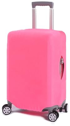 Zundo Cubierta para Equipaje, Cubierta Protectora Lavable para Maleta - Protector elástico con Maleta Spandex de Viaje Se Adapta a Equipaje (Rosa,S:18-20Pulgadas)