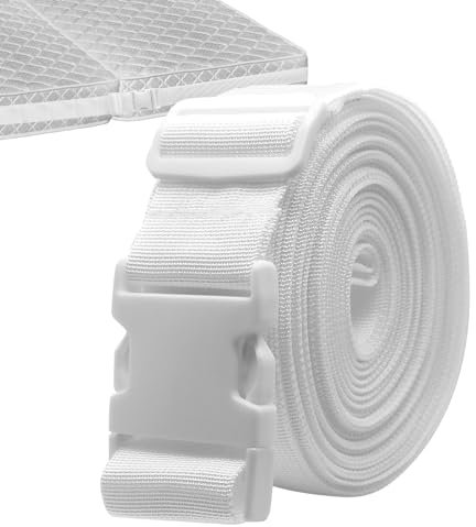 Piuluvor® Matratzenhalter 10 m Bettgurt Matratzenverbinder Verbindet Zwei Matratzen zu Einer Großen LiegeFläche Variabel Einstellbar Matratzen Halterung Matratzen Verbindung