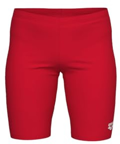 ARENA Feel Boys Dynamo Swim Jammers for Swimming Athletic Knee Length Quick Drying Durable Junior Performance Swimwear Sports Beach and Pool, Red, Size 28