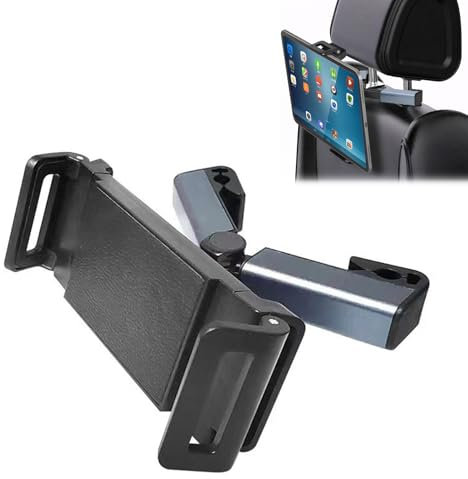 Tablet Halterung Auto, Tablet Kopfstützenhalter, Tablethalterungen Auto, Ausziehbare Tablethalterungen, Auto Kopfstützen Rücksitzhalterung, Sorgen Sie für Ein Komfortables Seherlebnis, Schwarz