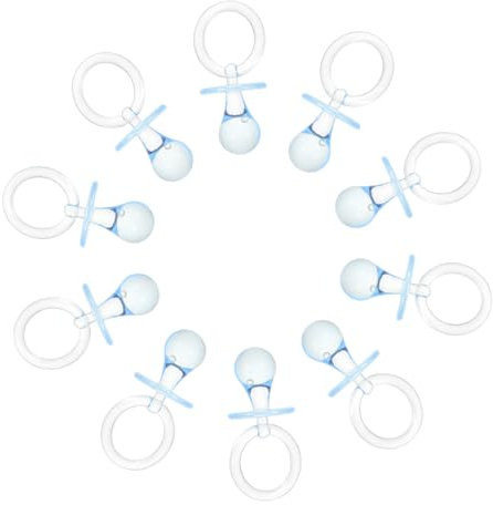 Warmhm Schnuller Anhänger Tischdeko Ornament Für Babyshower üße Dekoration Hellblau Für Jungen Ideales Zubehör Für Babyspiel Und Feierlichkeiten