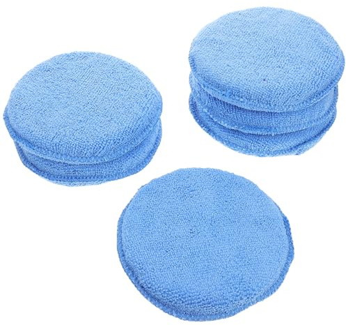 HAWILLOSCH 6 Esponjas para Encerar Autos: Esponja De Pulido Manual para Aplicar Cera En Detalles De Autos - Herramientas De Pulido Reutilizables para El Cuidado del Auto