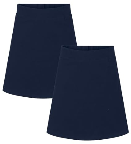 Girls Skorts 2 Pack PE Games School Uniform 2 in 1 Shorts Skirt 7 to 16 Years