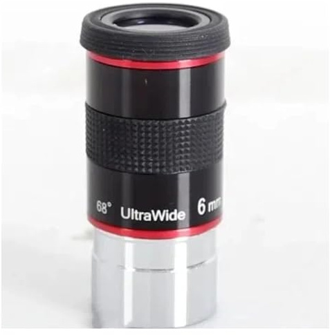 Ultra vidvinkel okular 68 grader för astronomiska teleskop – 6 mm, 9 mm, 15 mm, 20 mm tillbehörssats