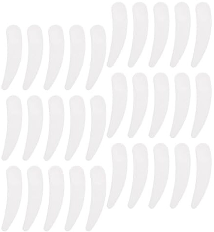 Kichvoe 100 Piezas Cuchara para Crema Facial de Pp Color Marfil, Herramienta Conveniente para Llevar y Muestrear Productos de Skincare en Viajes y Cuidado Diario