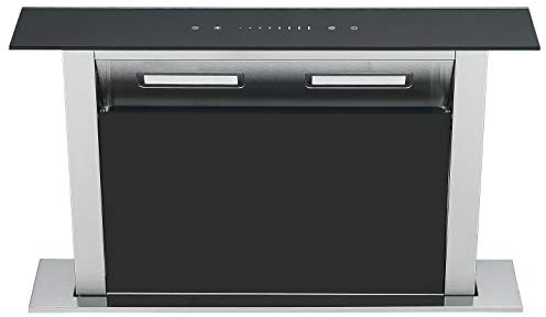 Cookology 60cm Downdraft Cooker Hood - 579.7 m³/h - Black Glass
