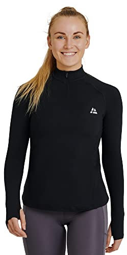 DANISH ENDURANCE Sport-Shirt, Stretch, Langarm, für Damen L Schwarz