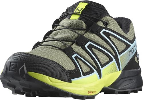 Salomon Speedcross Climasalomon wasserdichte Unisex Kinder-Multisportschuhe, Outdoor-bereit, Grip, Praktischer Komfort, Deep Lichen Green, 36