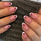 Press On Nails - 24 Pcs Almond Short False Nails - Nude Pink Oval White French Tips Fake Nails With Bowknot Design - Sweet Natural Stick On Nails For Women Girls Diy Nails Art Accessories Salon Home