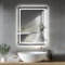 JAMUBOCHE LED Bathroom Mirror For Over Sink, 70 x 50cm Electric Vanity Mirror With Backlit Lights For Shower Shaving, Fogless Wall Mounted Dimmable 3 Color Lighting, IP54