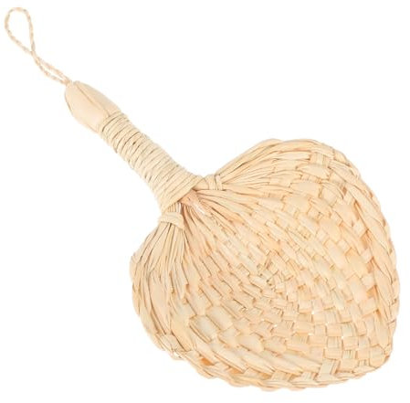 PRETYZOOM Abanico Tejido Chino Hoja De Palma Decorativo para Bodas y Eventos Único