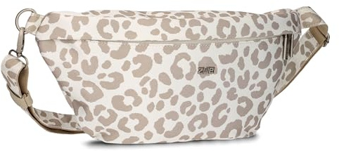 Zwei Damen Hip Bag Mademoiselle.M MH80 Bauchtasche 40 cm 3 Liter, Crossbody Bag wasserabweisend, 3-in-1 Bequeme Brusttasche, Gürteltasche & Hüfttasche (Leo-Cotton)