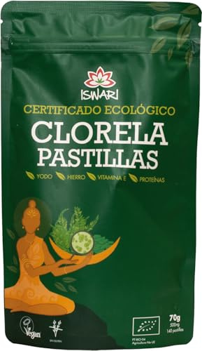 Iswari Chlorella Superalimento 140Comp; Bio 1 Unidad 200 g