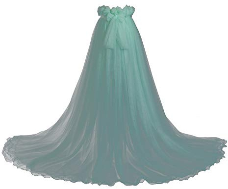 GRACEART Bodas Falda Larga de Mujer Mujeres Puffy Tutu Tulle Falda Playa Baile Fiesta (Aguamarina)