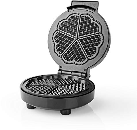 NEDIS KAWP100BK - Máquina para hacer gofres, 1000 W, color negro