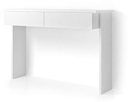 Vicco Schminktisch Azur, Frisiertisch mit Spiegel, Weiß, 120 cm ohne Spiegel