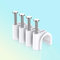 Grapas Cable Pared,100 PCS Clips de Cable Redondo Abrazadera para Cable Gestión de Cables Canaleta Cables con Clavo de Acero Clip para Cable para Paredes Oficina Hogar Cocina Fijación 8MM