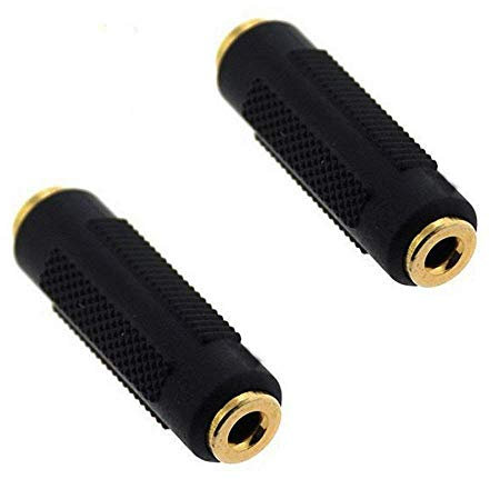 Générique Adattatore jack stereo adattatore audio placcato oro 3.5mm stereo femmina a femmina accoppiatore connettore audio esteso modalità