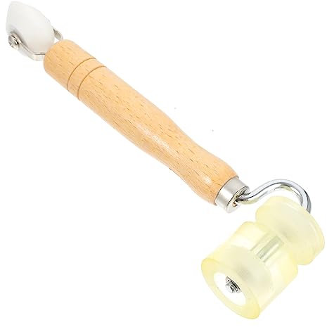 Angoily Wooden Structure Wallpaper Scoring Tool Construction Roller Wheel for Seamless Application Safe Home and Car Decor