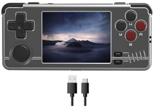 LiLiTok für Miyoo A30 Handheld Game Console, 2,8 Zoll IPS Classic System Retro Video Games Konsolen unterstützt 10000+ Classic Games und Wireless Networt Handheld Console (Grau)