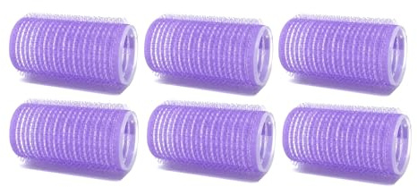 Medium Cling Stick Hair Curler Self Holding Rollers 6 Count