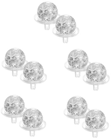 VANZACK 5sets Decorative Glass Sphere Ball Ornament Balls for Desktop Delicate Glass Decor for Bedroom for Craft Projects and Indoor Display