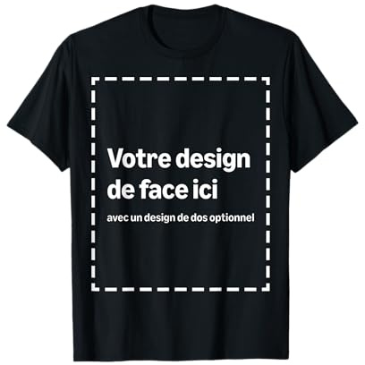 T-Shirt Personnalisé avec Votre Image Recto-Verso