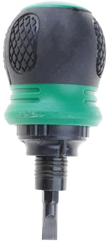 Cacciavite a cricchetto 2 in 1 con testa a croce e design allungabili a testa piatta Costruzione solida Uso professionale Grado industriale Cacciavite a cricchetto a doppia testa