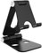 Simpeak Supporto per Cellulare, Universale Smartphone Stand Tavolo Regolabile Multi-Angolo Alluminio Porta Cellulare, Supporto Dock Piccolo Solo per Telefono cellulare, Nero