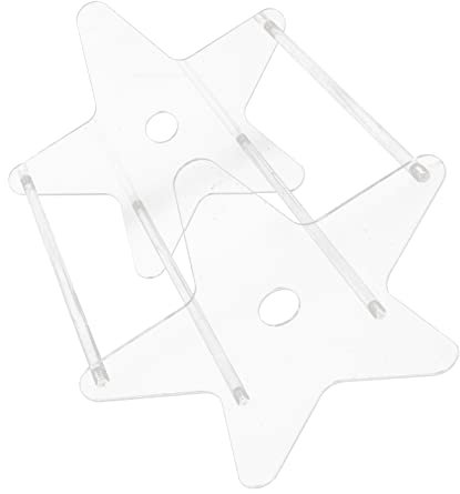 jojofuny Vinyl Record Holder Acrylic Desktop Record Storage Rack for Home Office Portable and Detachable Magazine Holder for Collectors