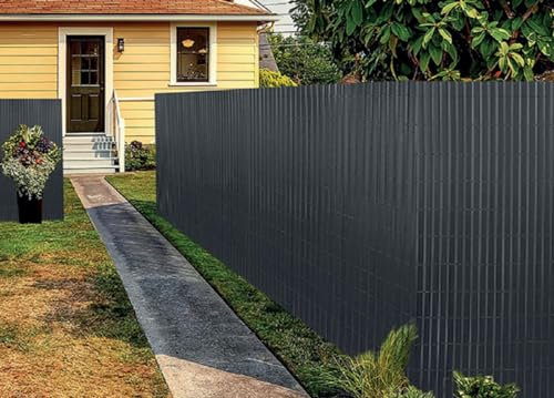 SOFFICIOSO Recinzione Arella in PVC Bamù Rete Frangivista per Giardino Terrazzo Esterno 150x300 Antracite