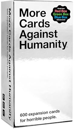 Cards Against Humanity More 600-card Essential Expansion • Includes The Best Cards from The Red, Blue, & Green Boxes