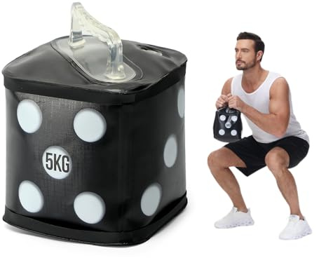 DEIRIS Kettlebell - Juego de pesas rusas rellenas de agua para ejercicios de 5 kg, pesas rusas de agua, equipo de fitness portátil para entrenamiento de fuerza