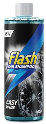 Flash Car Care Automotive Car Shampoo 500ml, Easy To Use Foam Car Wash, Quick and Effective Car Shampoo, Safe For All Automotive Paintwork