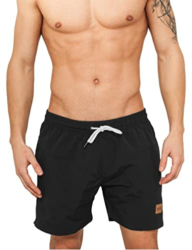 Urban Classics Block Swim Shorts, Pantaloncini da Bagno, Uomo, Blk/Blk, 4XL