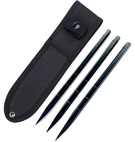penixon Schwarzer Sturm 440c Edelstahl Wurfmesser Set DREI Stück Werfen Messer-Set Fliegende Nadeln