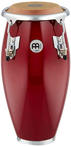 Meinl Percussion Mini Conga Instrument - Sehr kleine Handtrommel - Mit Büffelfell - Durchmesser 4,5 Zoll - Siam Eiche, Weinrot (MC100WR)